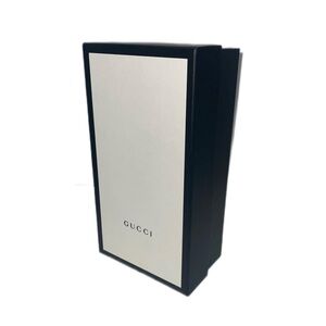 Gucci Black Exterior White Lid Box with Logo